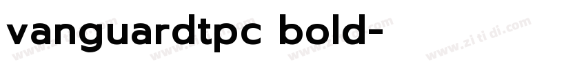 vanguardtpc bold字体转换